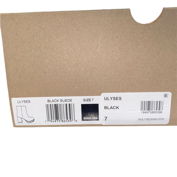 Dolce Vita Ulyses Black Suede Size 7 - Picture 5 of 6